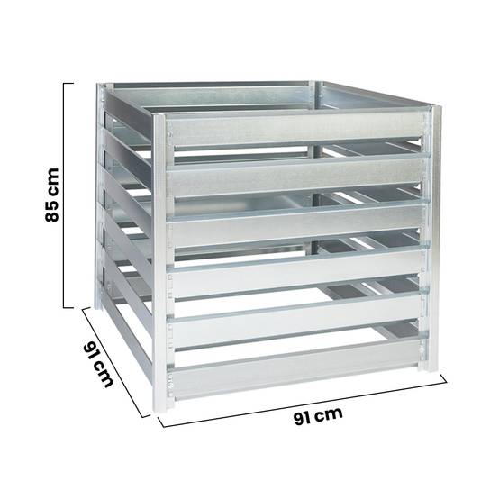 Timbela - Composteur de Jardin 182 x 91 x H85 cm / 1408L - Timbela M800+M800A - Image 6