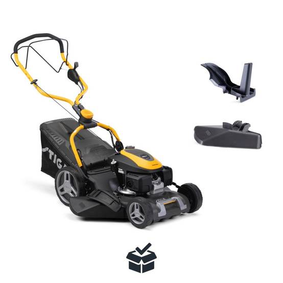 Stiga - Kit Tondeuse à batterie Combi 753e V, 48 V (1,5 kW), Largeur 51 cm avec 2 batteries 7,5 Ah, pelouses jusqu'à 950 m² - STIGA - Image 9