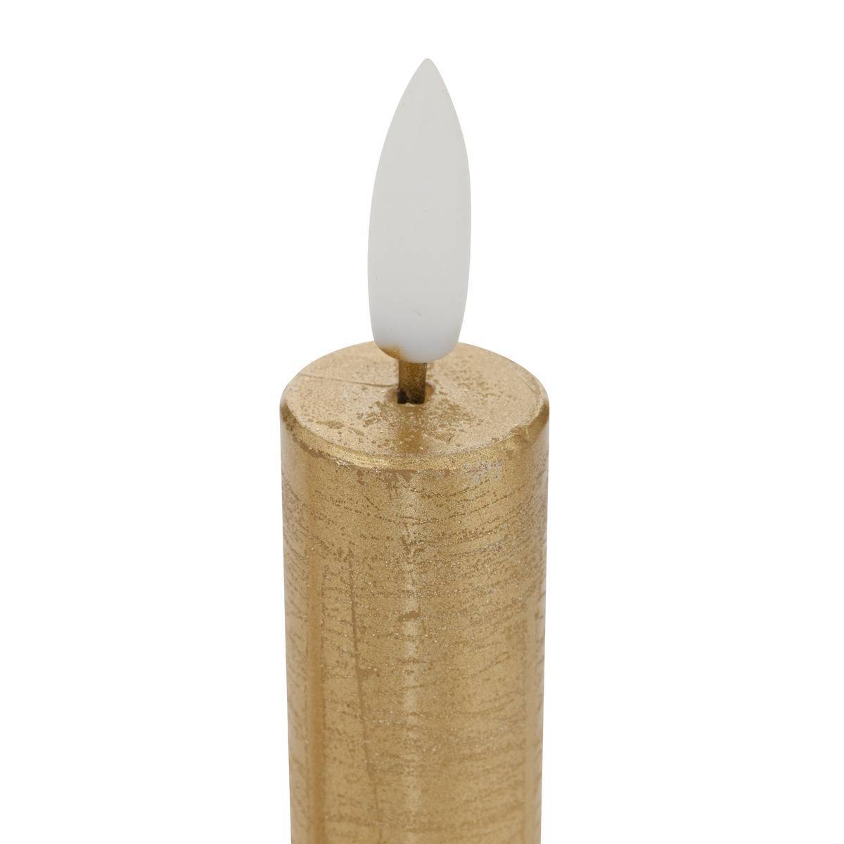 Atmosphera - Lot de 2 bougies LED Lupa bâton doré - Atmosphera Créateur d'intérieur - Image 4