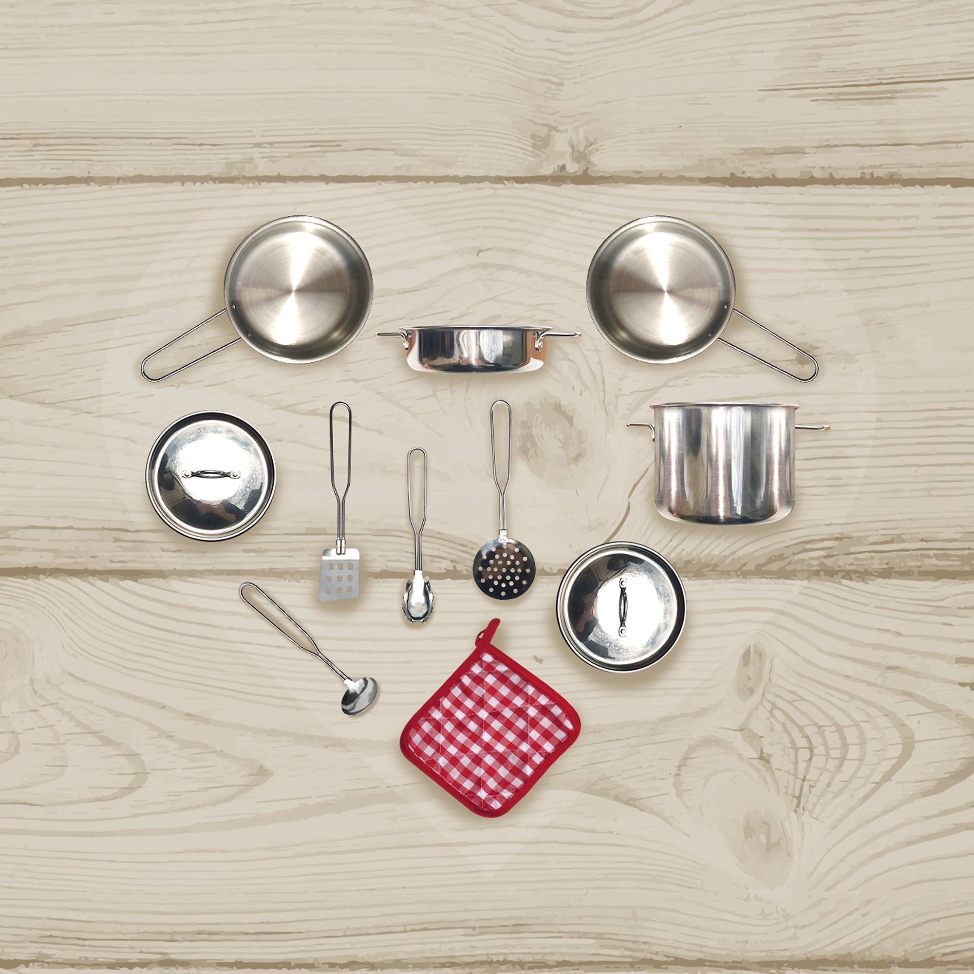 Set d'accessoires de cuisine 12.6 cm, Gris Teamson Kids - Image 5