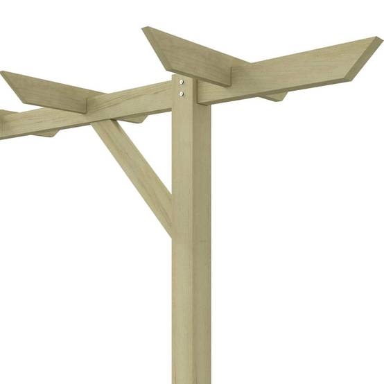 Vidaxl - Pergola de jardin 205 x 40 x 203 cm Bois vidaXL 41663 - Image 4
