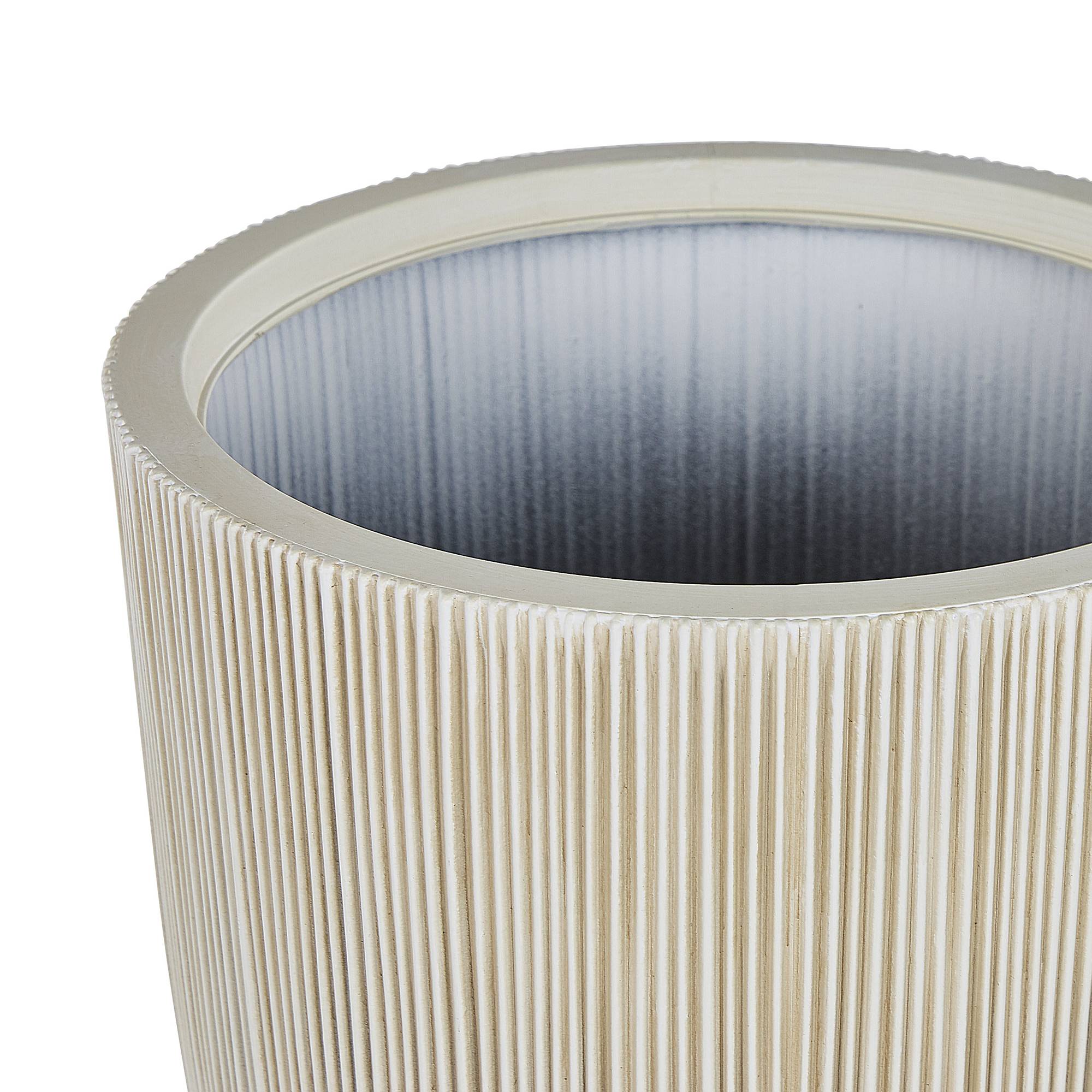 Beliani - Cache-pot d'extérieur Polyrésine Beige CHIOS - 37x37x38- Beliani - Image 4