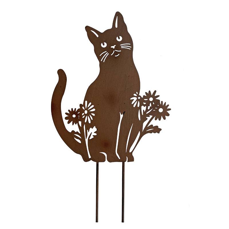 La Grande Prairie - Silhouette en fer Chat 38 x 76 cm - Image 2