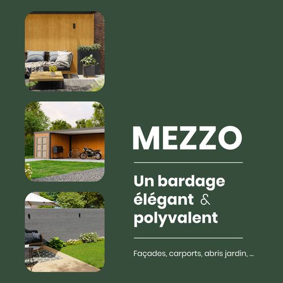 Kit Bardage Composite MEZZO Earl grey - Superficie : 40m² - Dimension des lames : 220x17,8x2,3 cm - Aspect mat - Image 9