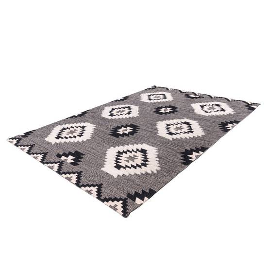 Tapis Ethnique à Poils Courts "Ethnie" Gris 200 x 290 cm - Image 4