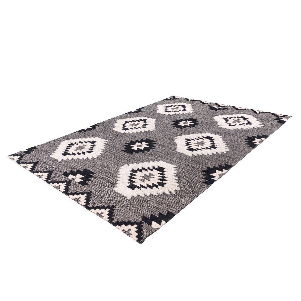 Tapis Ethnique à Poils Courts "Ethnie" Gris 200 x 290 cm - Image 4
