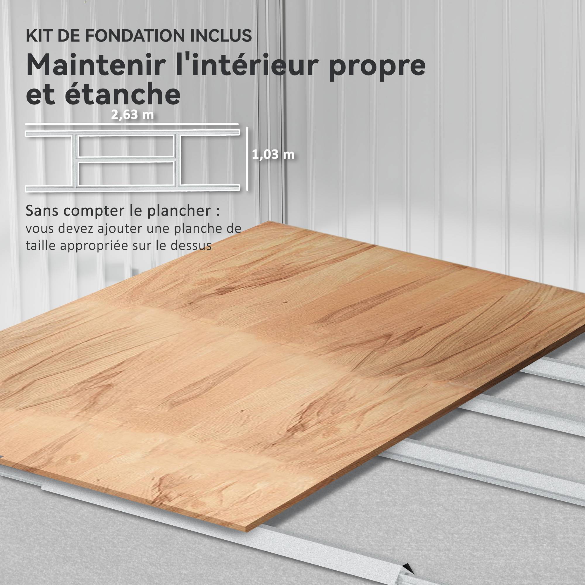 ComfortXL - Abri de jardin acier galvanisé grand rangement portes coulissantes 277x195cm gris clair - ComfortXL Outdoor Living - Image 9
