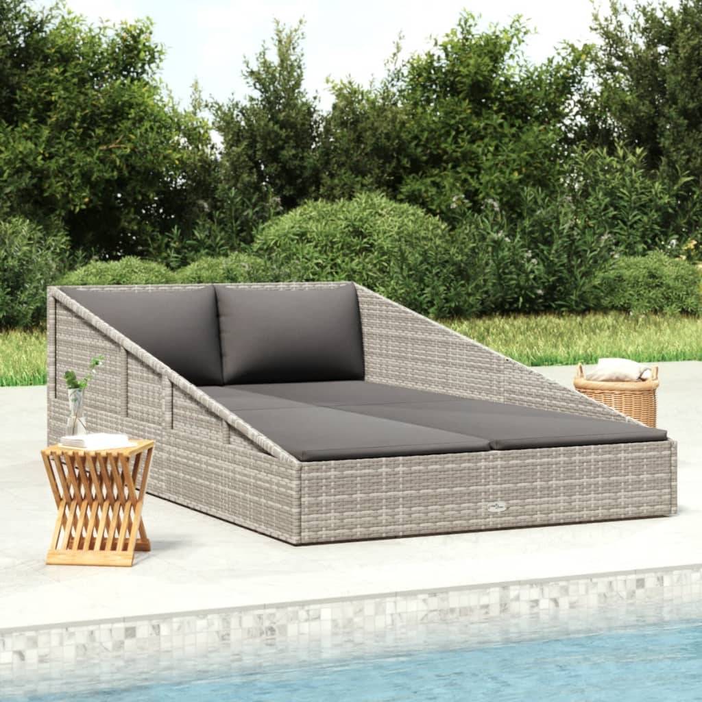 Prolenta Premium - Chaise longue pliante/transat Alblasserdam Gris 106 X 198 cm - P87209G - Image 1