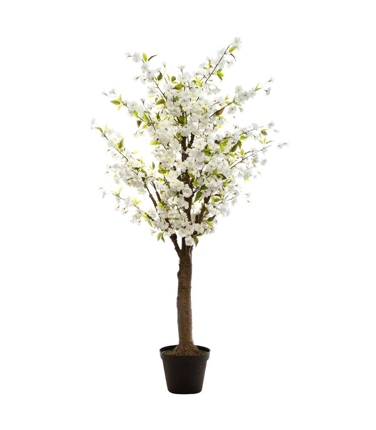Plante artificielle Cerisier Blanc dans son Pot H 200 cm - Image 1