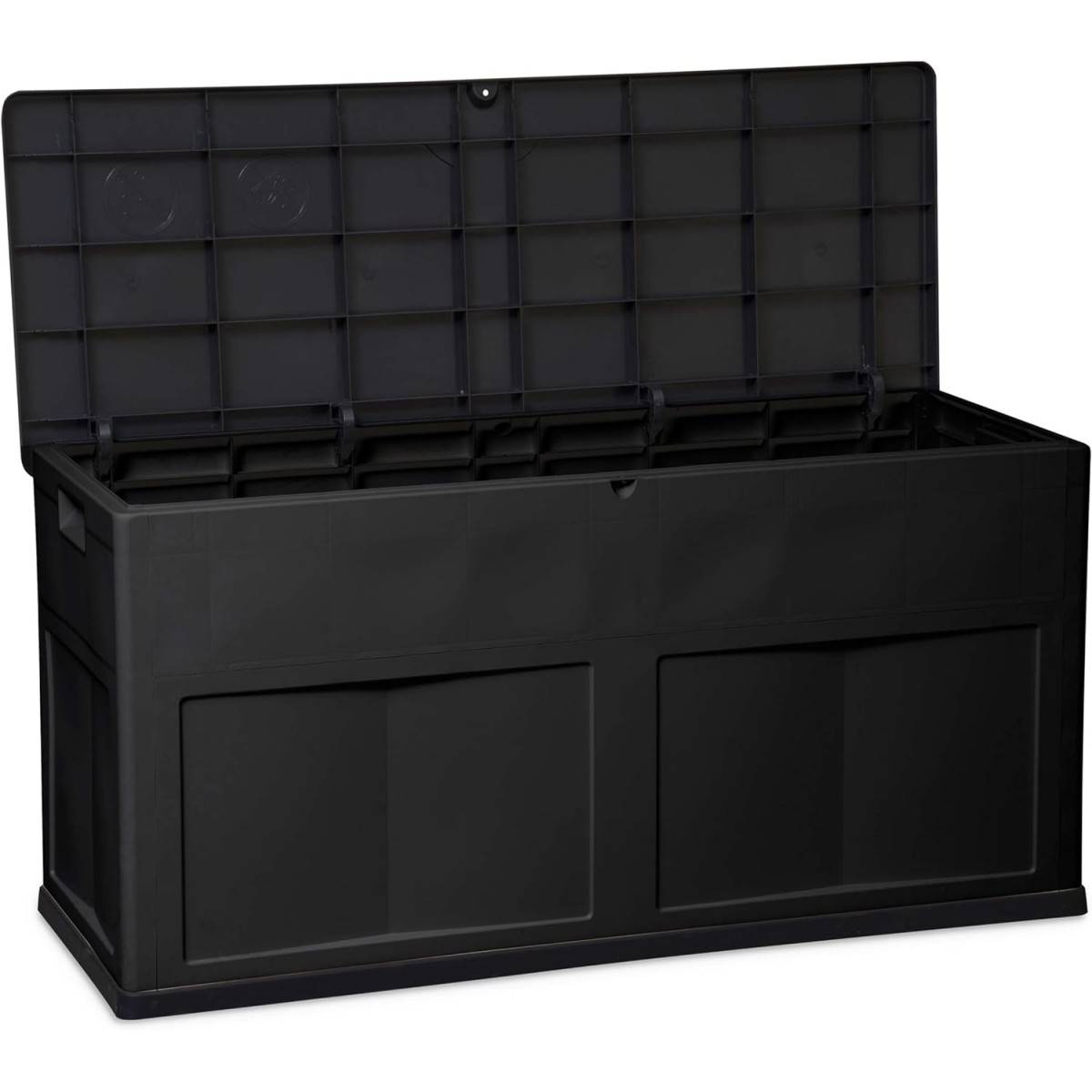Coffre de Jardin en résine 320 Litres NOIR 119 X 46 X 60 cm Protection Anti UV TOOMAX - Image 2
