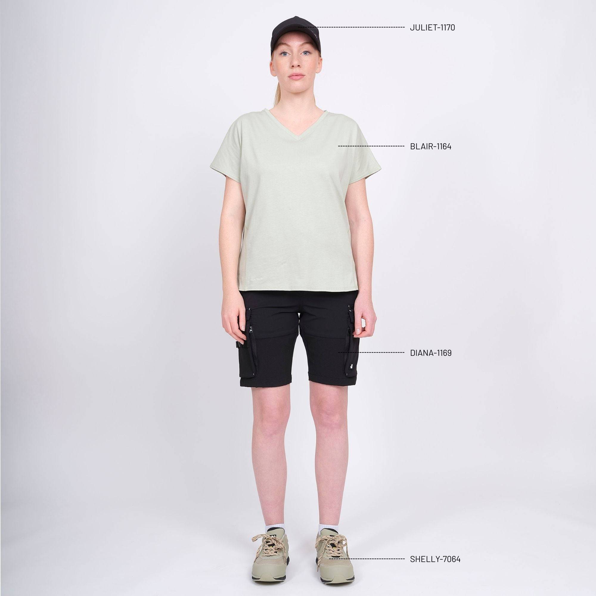 Nineworths - BLAIR - T-SHIRT MANCHES COURTES DE TRAVAIL - 1164 | Amande - Image 2