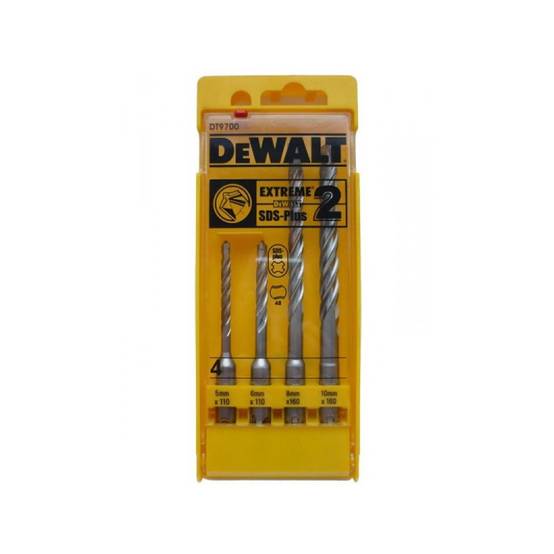 Coffret plastique DEWALT 4 forets SDS-Plus Extreme - Ø 5-6-8-10 - DT9700