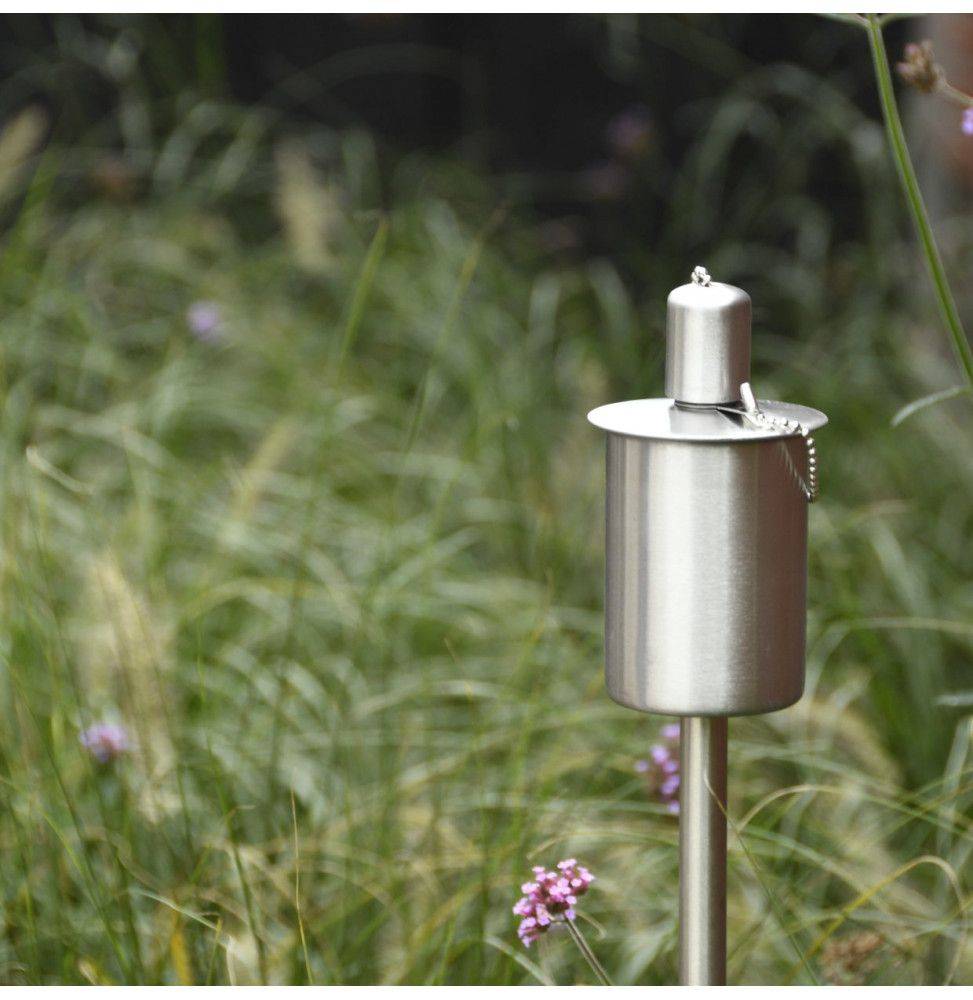 Esschert Design - Torche à huile sur pied inox Esschert - Image 4