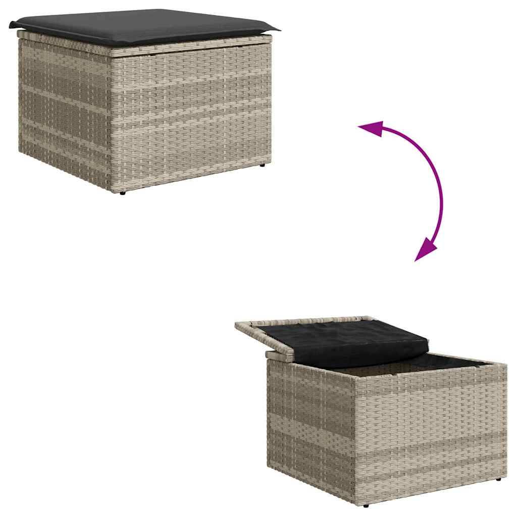 ComfortXL - Ensemble canapé extérieur 8 pcs Poly rotin modulable et confortable Gris Clair – ComfortXL Outdoor Living - Image 5