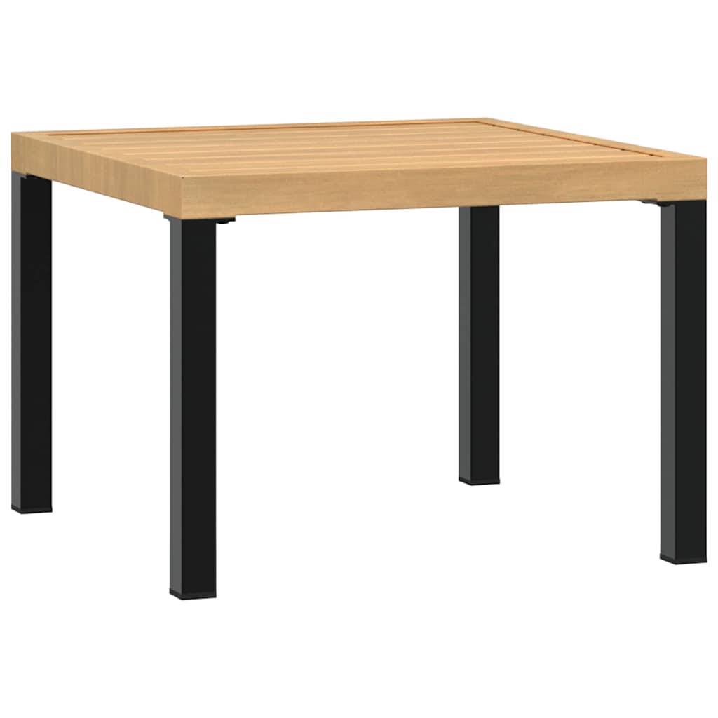 Maison Chic - Table d'extérieur - Table basse de jardin - Table de jardin noir 55x55x39,5 cm acier enduit de poudre - Image 5
