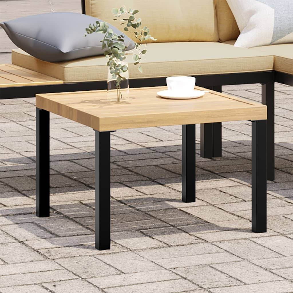 Maison Chic - Table d'extérieur - Table basse de jardin - Table de jardin noir 55x55x39,5 cm acier enduit de poudre - Image 2