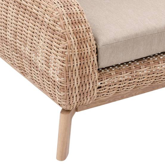 Hesperide - Fauteuil de salon de jardin "Manissa" beige aluminium et polyester Hespéride - Image 3