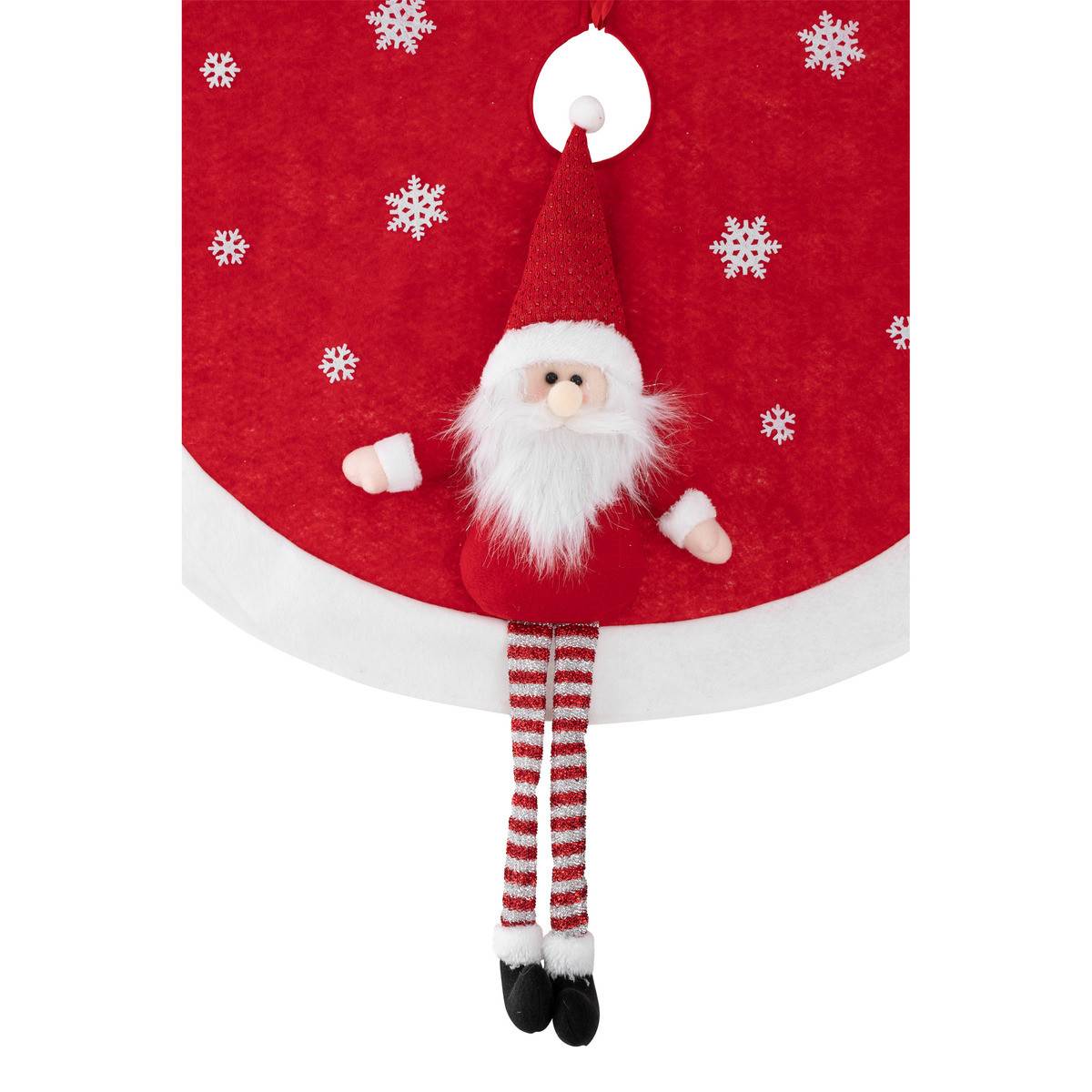 Déco de noël Tapis pour pied de Sapin avec Père Noël D 90 cm - Image 2