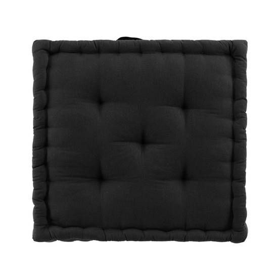 Coussin de Sol "Twily" 50x50cm Noir - Image 1