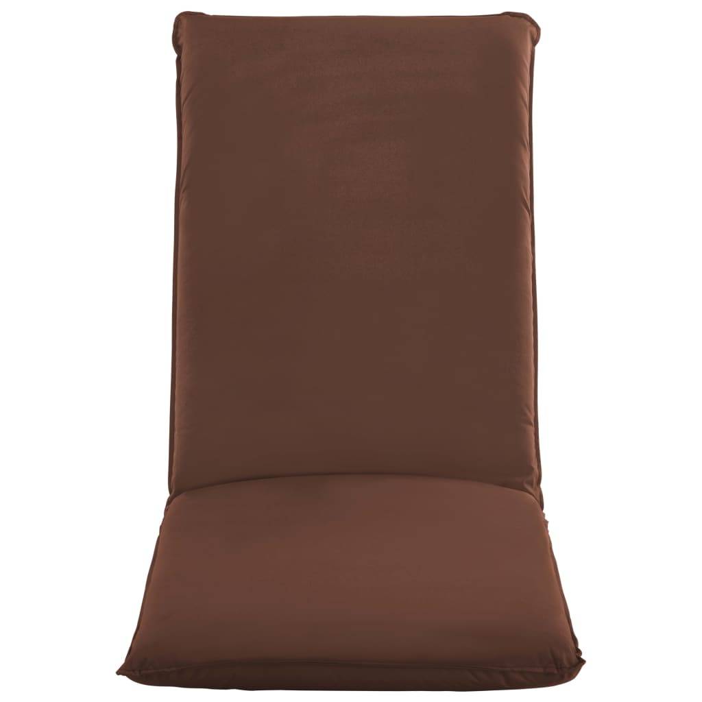 Helloshop26 - Transat chaise longue bain de soleil lit de jardin terrasse meuble d'extérieur pliable tissu oxford marron - Image 3
