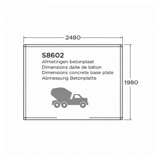 Abri de Jardin en Bois SOLID SUPERIA Dresden 198x248x218 cm - Espace de Rangement Pratique - Image 4