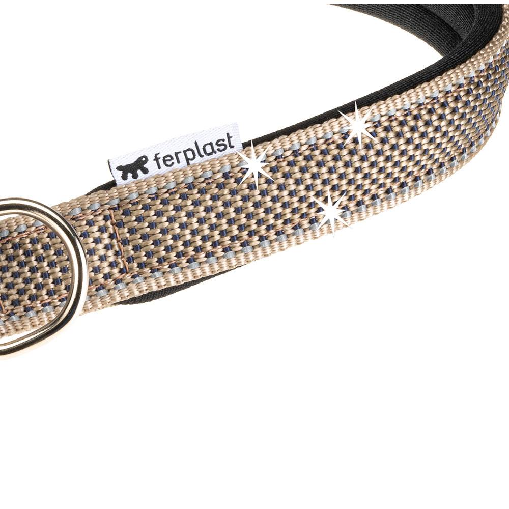 Ferplast - Collier pour Chiens Réfléchissant Rembourré DAYTONA DELUXE C25/45, Réglable, Boucle en Métal, Marron-Noir - Image 5