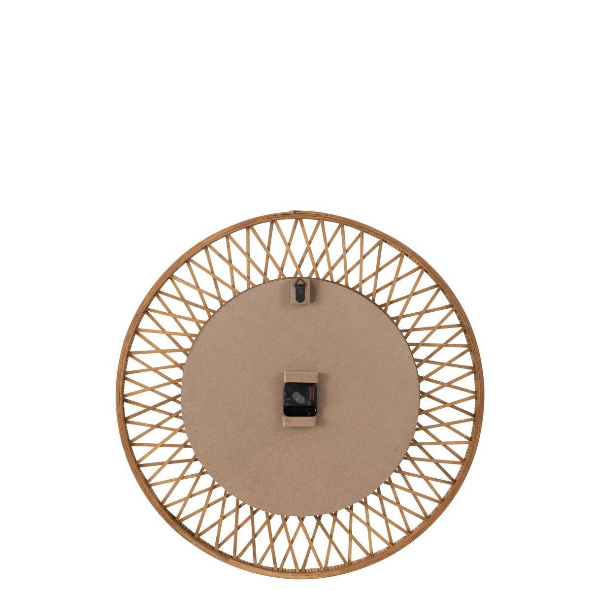 J-Line - Horloge Murale en Rotin "Wonder" 61cm Naturel - Image 2
