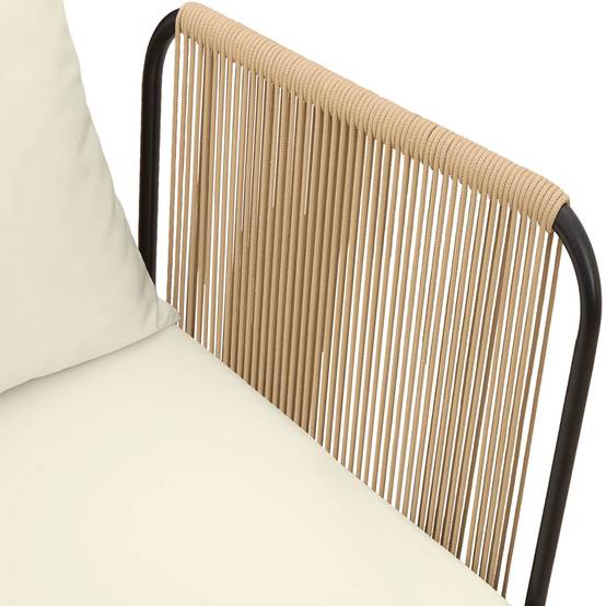Vidaxl - Ensemble de salon de jardin 2 pc avec coussins Naturel vidaXL 42022077 - Image 8