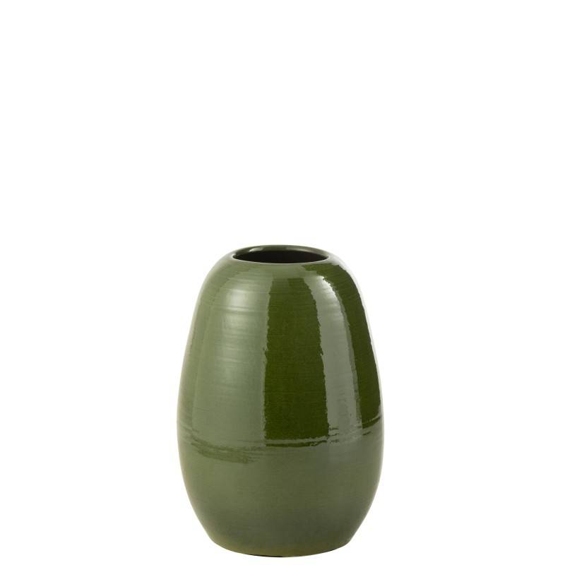 Vase en céramique vert 29x29x40 cm - J-Line - Gamm vert