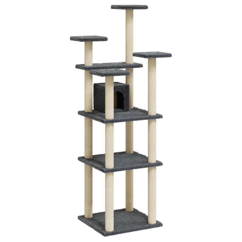 Vidaxl - Arbre à chat avec griffoirs en sisal Gris foncé 171 cm vidaXL 171487 - Image 2