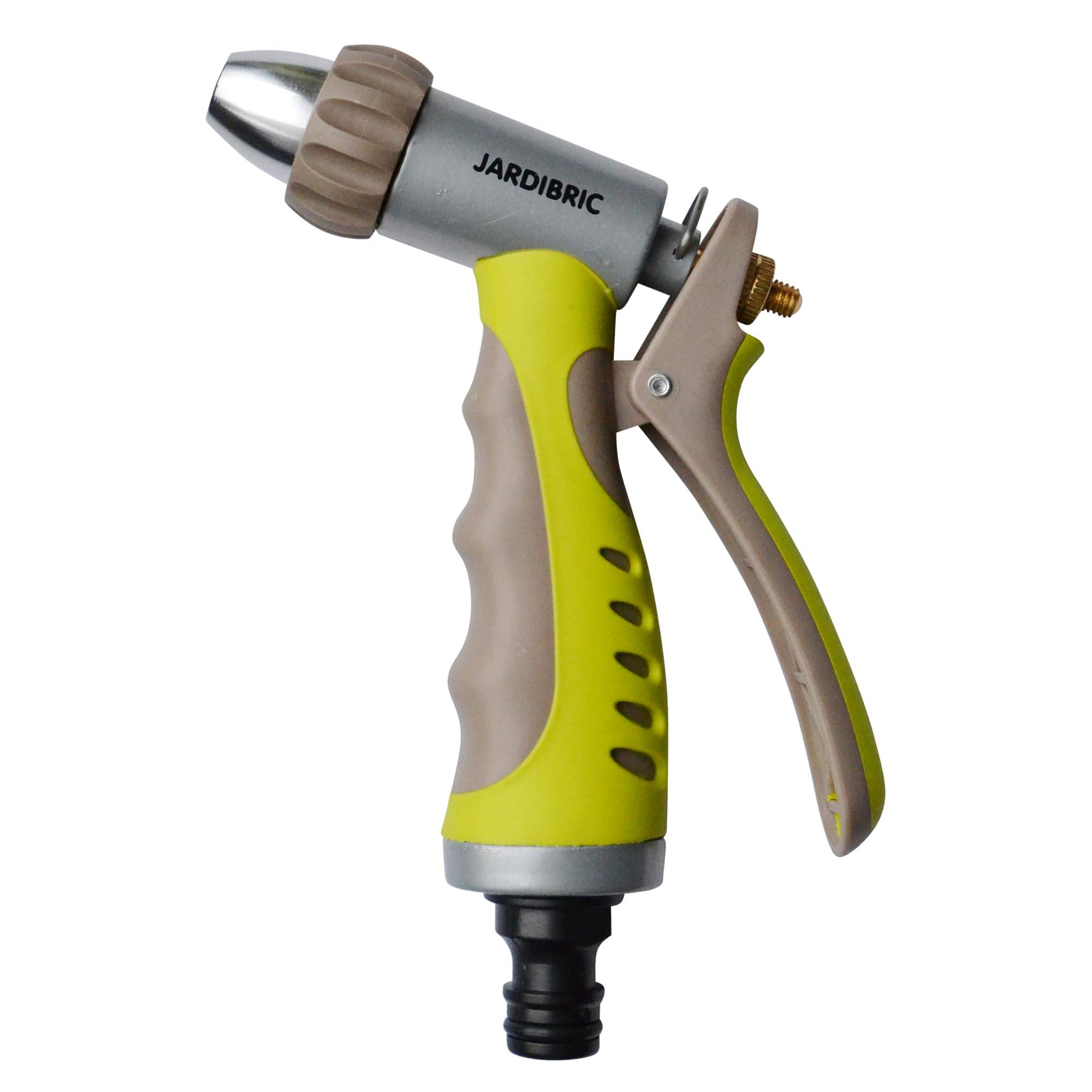 Jardibric - Jardibric - Pistolet d’Arrosage en Métal Gainé - Jet Réglable - Poignée Ergonomique - Image 1