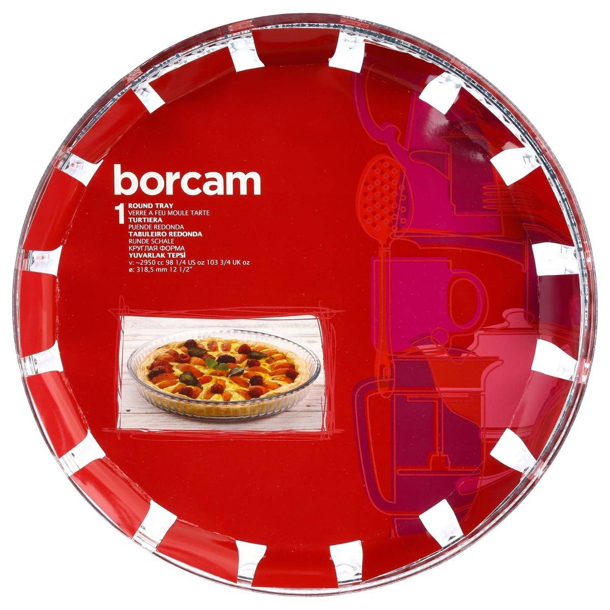 Plat en Verre Rond "Four" 32cm Transparent - Image 4