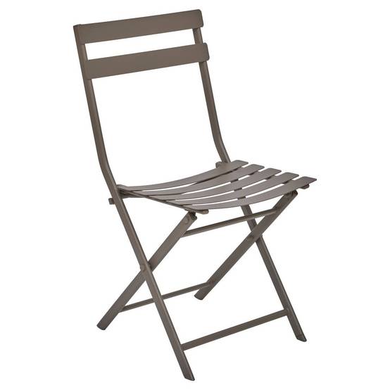 Hesperide - Chaise de jardin empilable Greensboro café Hespéride - Image 2