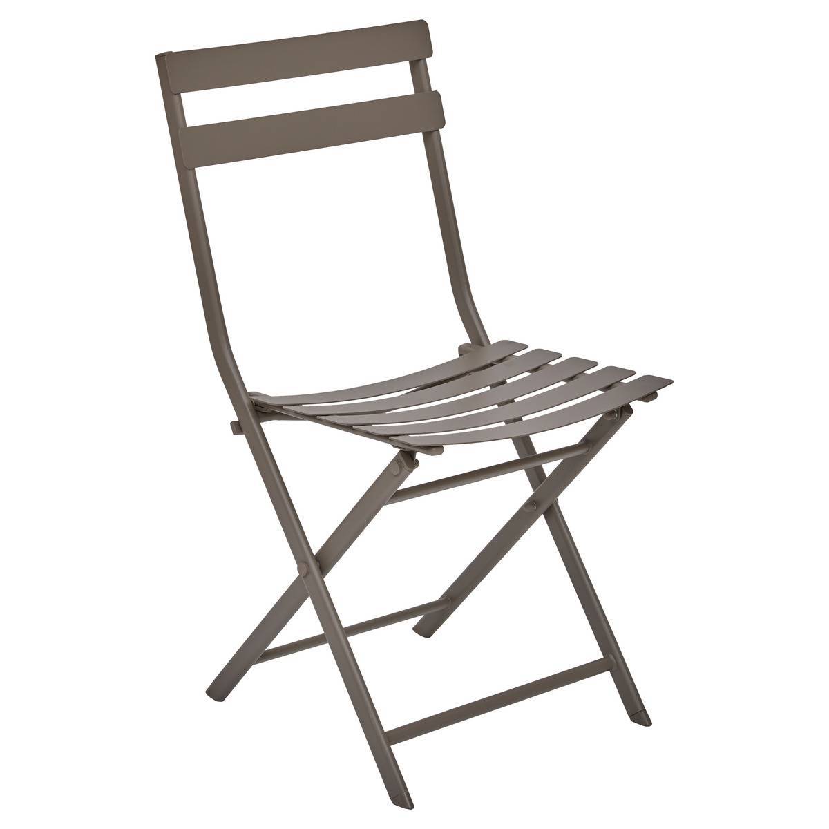 Hesperide - Chaise de jardin empilable Greensboro café Hespéride - Image 2