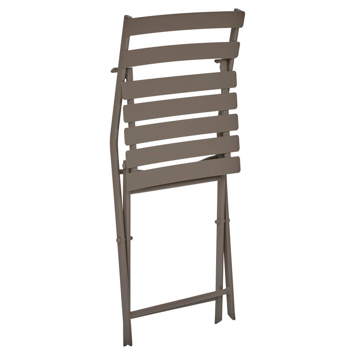 Hesperide - Chaise de jardin empilable Greensboro café Hespéride - Image 3