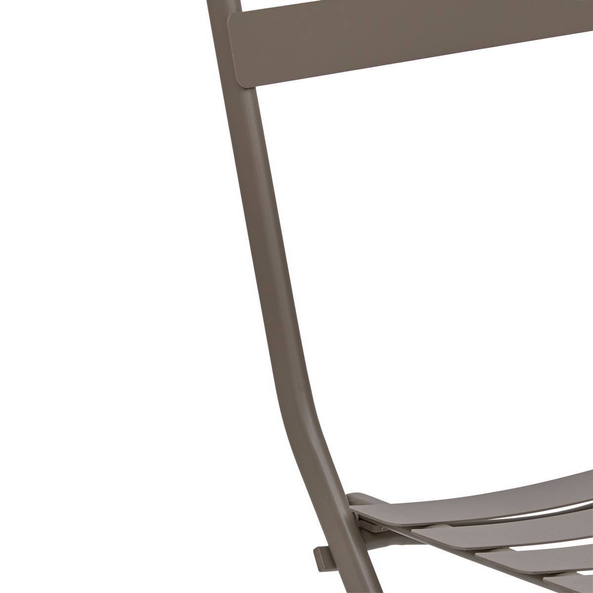 Hesperide - Chaise de jardin empilable Greensboro café - Hespéride - Image 5