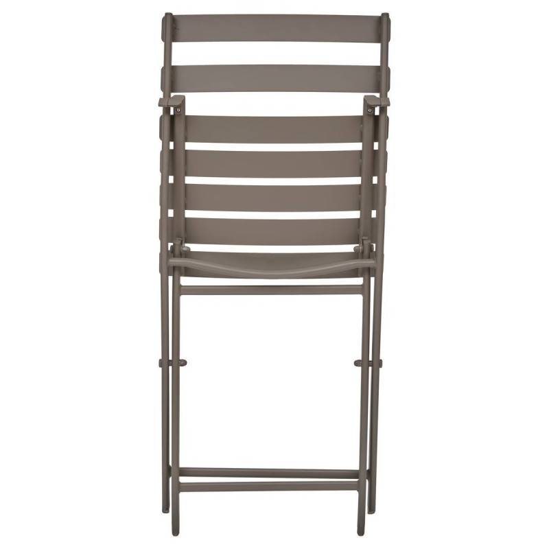 Hesperide - Chaise de jardin empilable Greensboro café Hespéride - Image 8