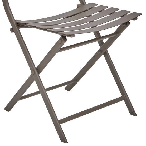 Hesperide - Chaise de jardin empilable Greensboro café Hespéride - Image 4