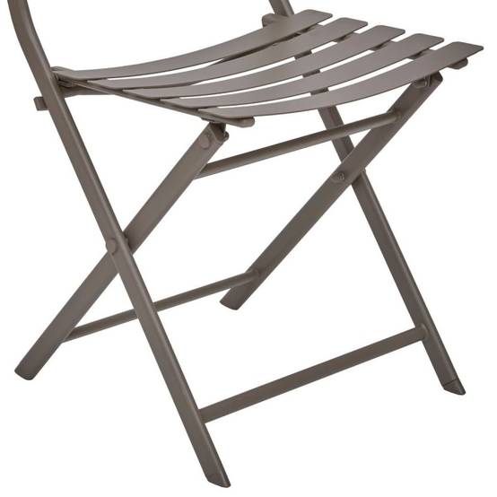 Hesperide - Chaise de jardin empilable Greensboro café Hespéride - Image 6