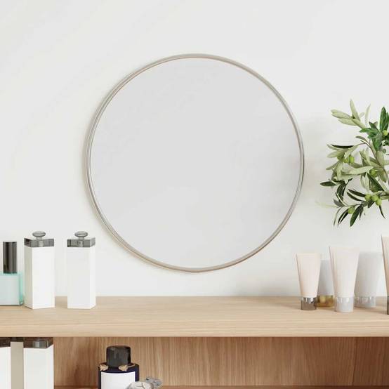 Miroir mural Argenté Ø 30 cm Rond Maison Chic - Image 2