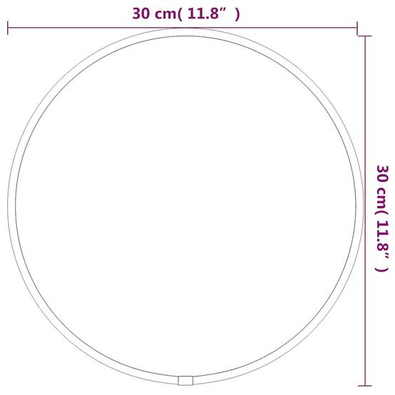 Miroir mural Argenté Ø 30 cm Rond Maison Chic - Image 6