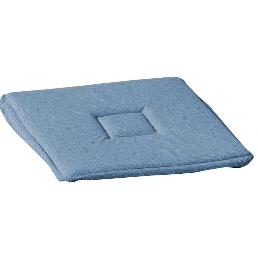 Galette de chaise 38 x 38 cm Geo lift bleu - Image 2