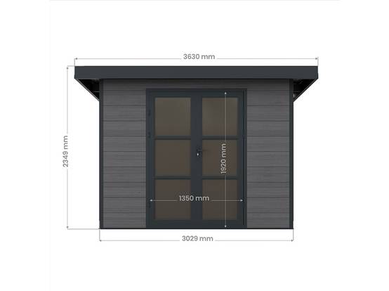 Abri de Jardin Composite ALMA - 5m2 - Gris - Cabane de jardin - Image 7