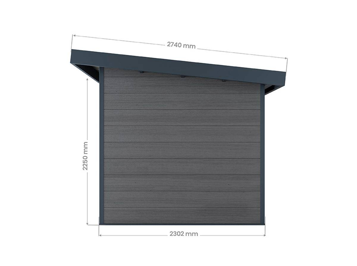 Direct Abris - Abri de Jardin Composite ALMA - 7m2 - Gris - Cabane de jardin - Image 6