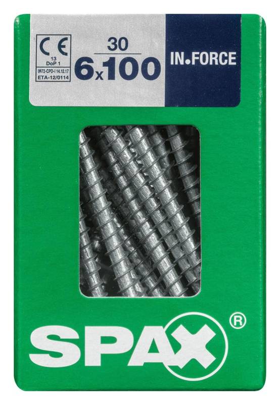 Spax - Lot de 30 vis acier tête cylindrique SPAX, Diam.6 mm x L.100 mm - Image 3
