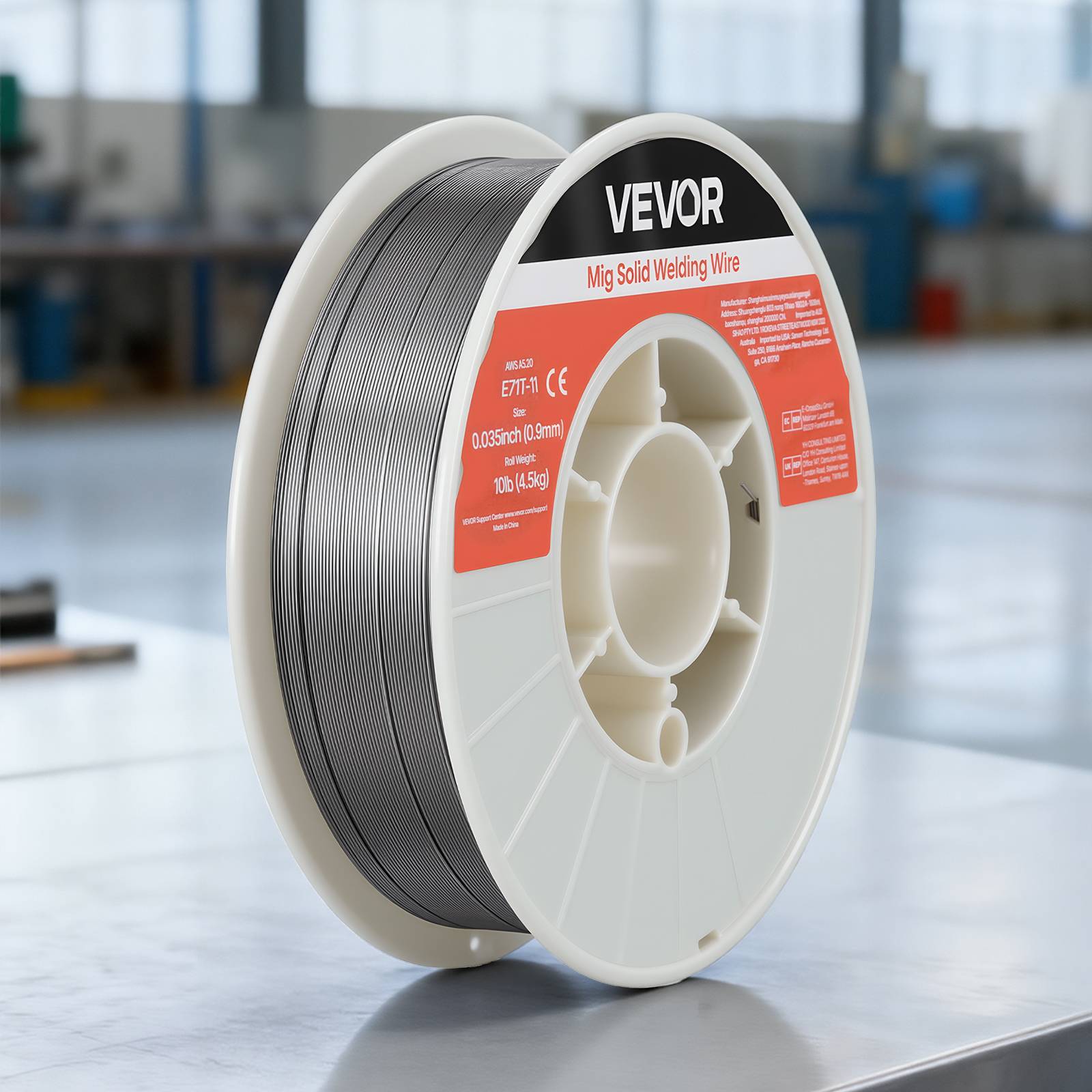 Vevor - VEVOR Fil fourré sans gaz 0,9 mm 4,5 kg - E71T-11, bobine robuste, faible projection, soudage toutes positions, acier doux. - Image 8