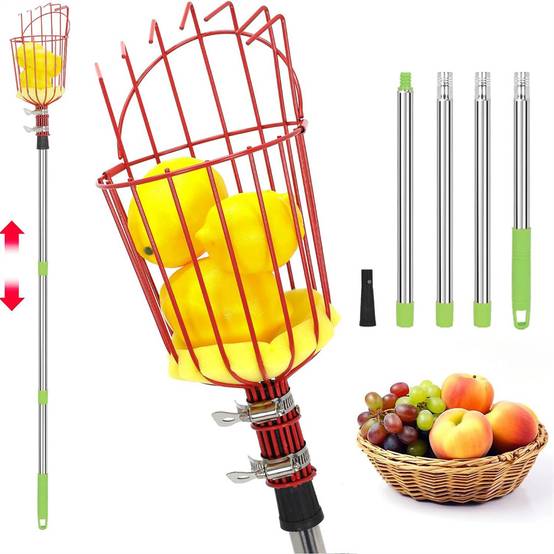 Panier de cueillette de uits, 1 pièce, collecteur de uits pour haute Altitude, collecte de pommes, avocat, citron, mangue, Orange, Machine de cueillette pratique 1420 Panier de cueillette de uits, 1 pièce, collecteur de uits pour haute Altitude, collecte de pommes, avocat, citron, mangue, Orange, Machine de cueillette pratique 1420