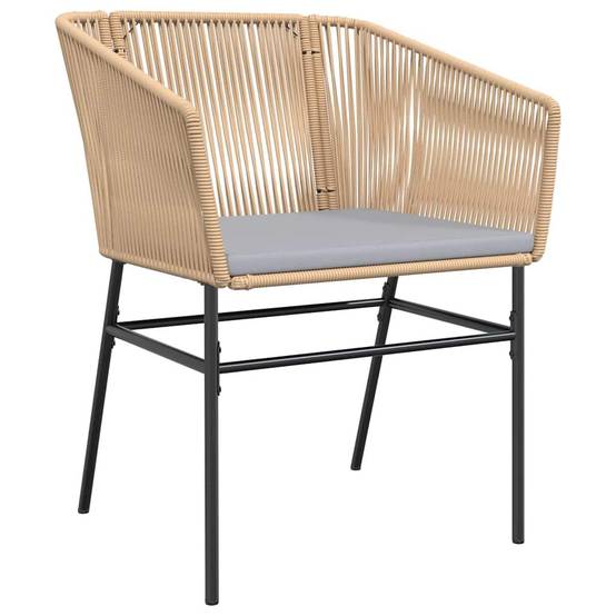 Vidaxl - Ensemble à manger jardin coussins 9pcs marron poly rotin verre vidaXL 3334624 - Image 9