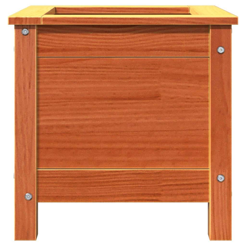 ComfortXL - Cache-pot Carré en Pin Massif Finition Cirée – Bac à Fleurs Rustique et Robuste pour Terrasse ou Jardin – 40x40cm Brun – ComfortXL Outdoor Living - Image 5