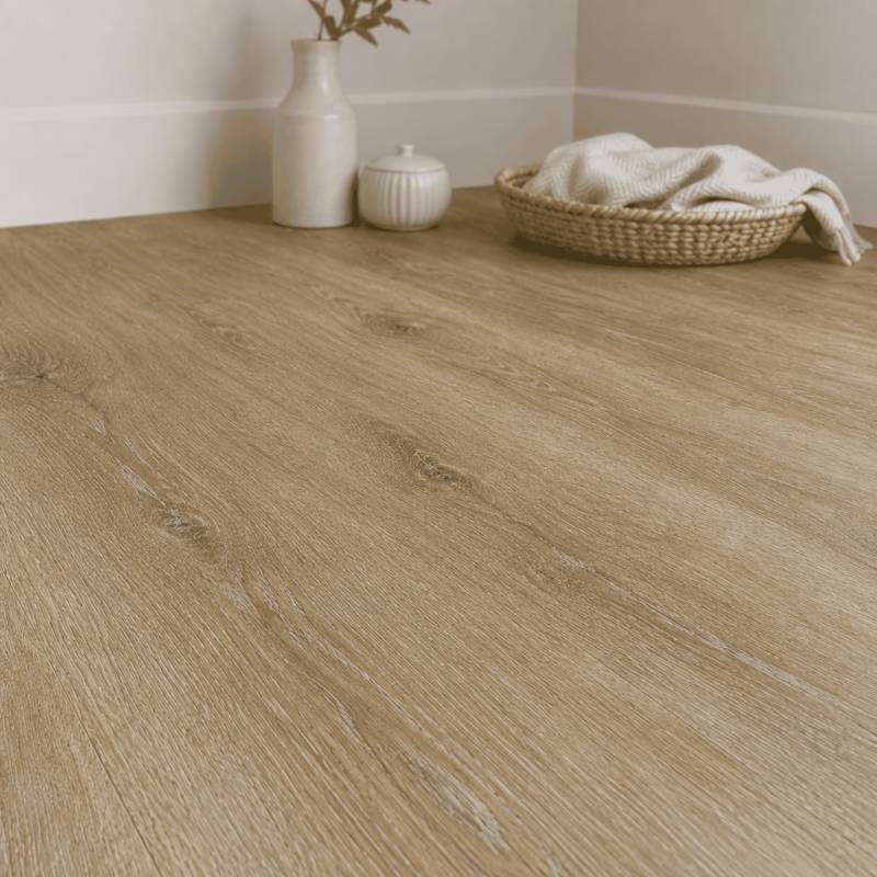 Sol vinyle SPC clipsable 11,7 m² cèdre patiné - Sous couche intégrée, usure 0,5 mm - Coloris - Cèdre patiné - Image 5